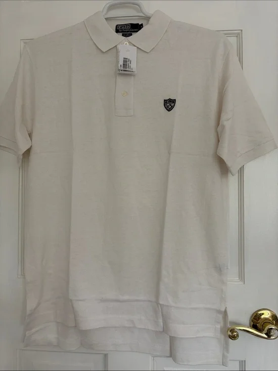 Vintage Ralph Lauren Men’s white Short-Sleeve Polo