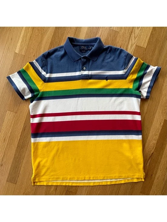 Polo Ralph Lauren CP-93 Regatta Striped Shirt Short Sleeved XL Classic Fit