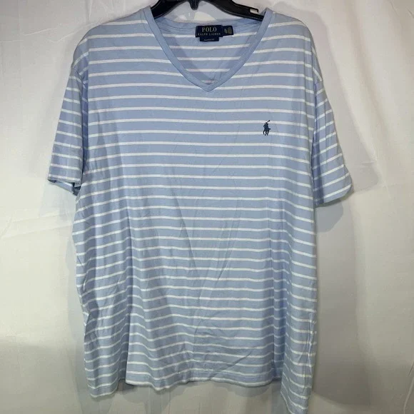 Polo Ralph Lauren Men's Tee Shirt XL Striped‎ Short-Sleeve T-Shirt Casual
