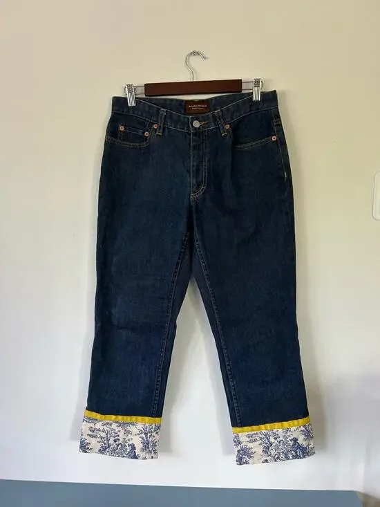 Banana Republic womens jeans size 8Long cropped cute hem