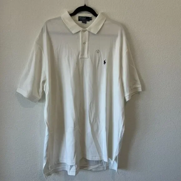 Polo Ralph Lauren White Shirt XL Deadstock Vintage 2000s Made in Mariana Islands