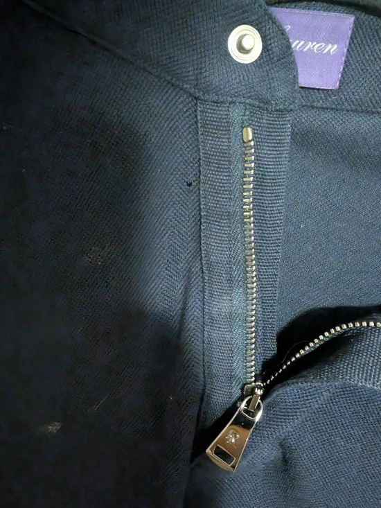 Ralph Lauren Dark Navy Zip Jacket with Metal Hardware