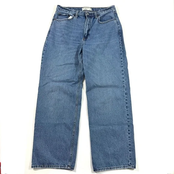 Abercrombie The Loose High Rise Jeans Size 29 8 Short