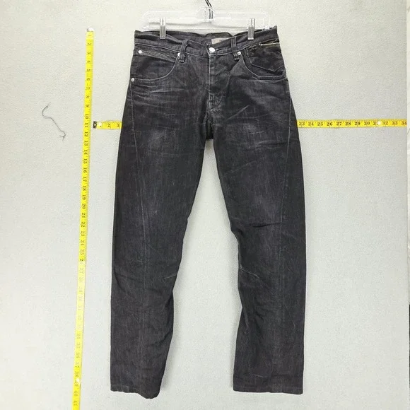 Vintage Levis Engineered Jeans Womens Black Twisted Zip Fly Fits 30x28