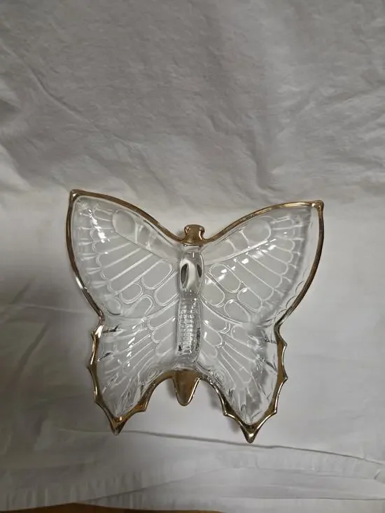 Vintage Collectible Jeannette Glass Gold Trim 8