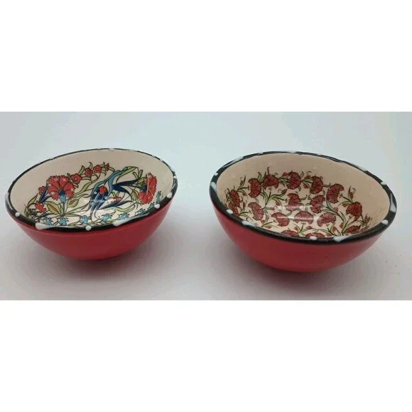 Turkish Pottery Finger Dip Bowls 3