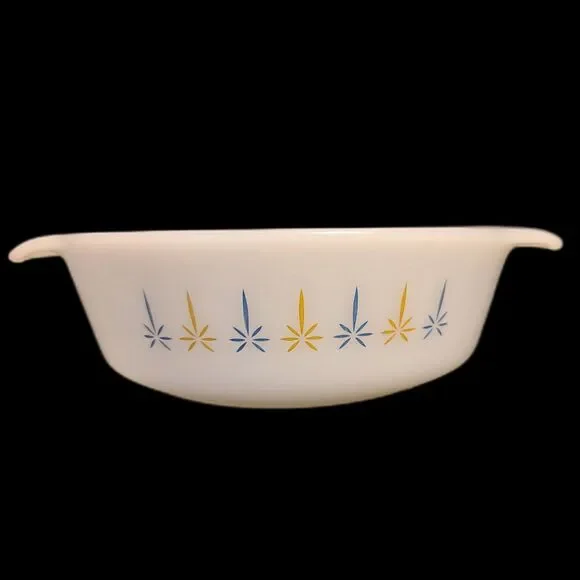Anchor Hocking Fire King Candlelight / Candle Glow 1 Qt Casserole Round Dish 436