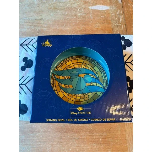 Disney Parks 2025 Disney Cruise Line Mickey Mouse Mosaic Serving Bowl New DCL