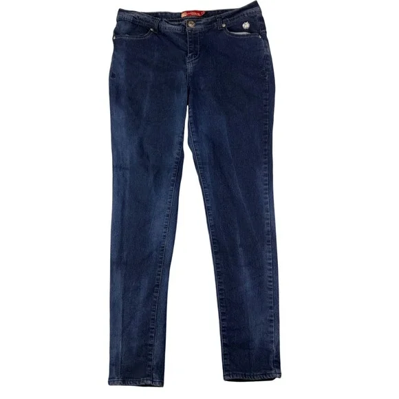 Apple Bottoms 16 Blue Jeans Embroidered Apple Pockets Y2K Streetwear Denim VTG