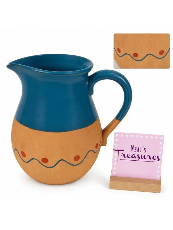 Vintage Himark TERRA COTTA Turquoise Glaze South Western 8.25