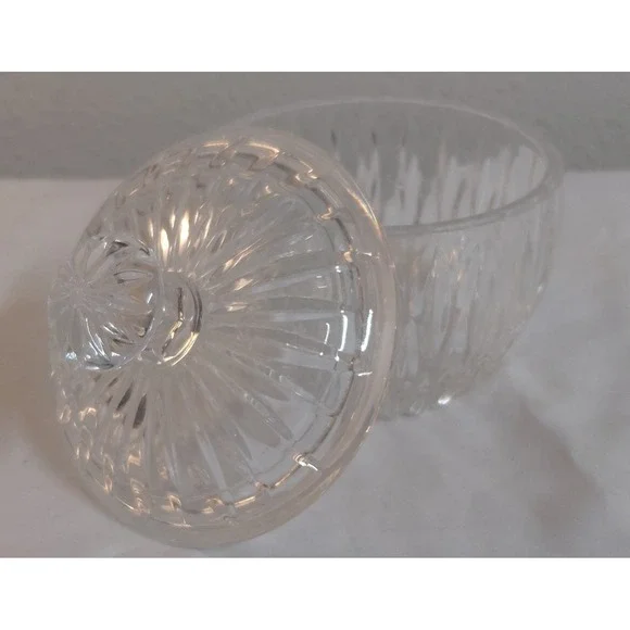 Vintage Princess House Royal Highlights Lead Crystal Covered Sugar Bowl with Lid
