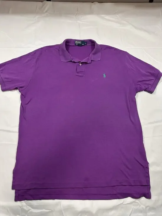 Polo Ralph Lauren Purple Men’s Polo Size Large 100% Cotton