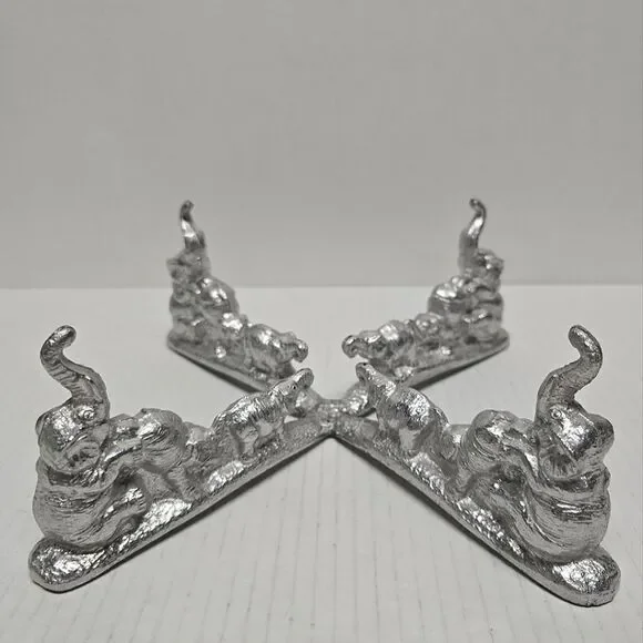 ARTHUR COURT Aluminum Casted Elephant Salad‎ Bowl Holder Vintage 1987