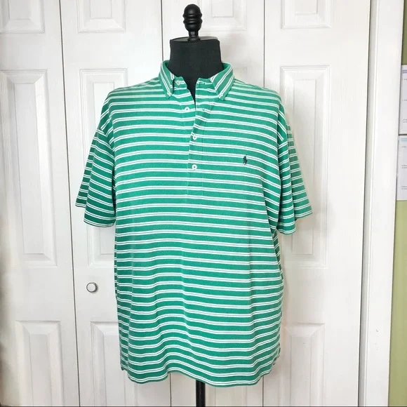 Ralph Lauren striped waffle knit polo, big & tall