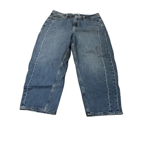 Old Navy Barrel Blue Denim Jeans 16 Worn twice