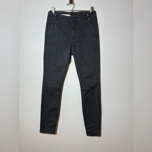 Anthropologie Pilcro High-Rise Skinny Jeans Stretch Gray Womens Size 25