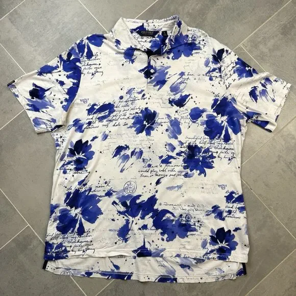 Ralph Lauren Polo Golf Shirt Mens Large British West Indies Special Script XL