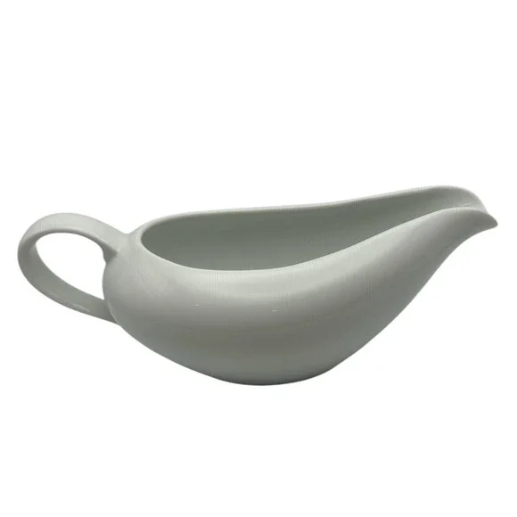 Ceramic Gravy Boat White Sauce Dish for‎ Dining & Holiday Meals Unbranded