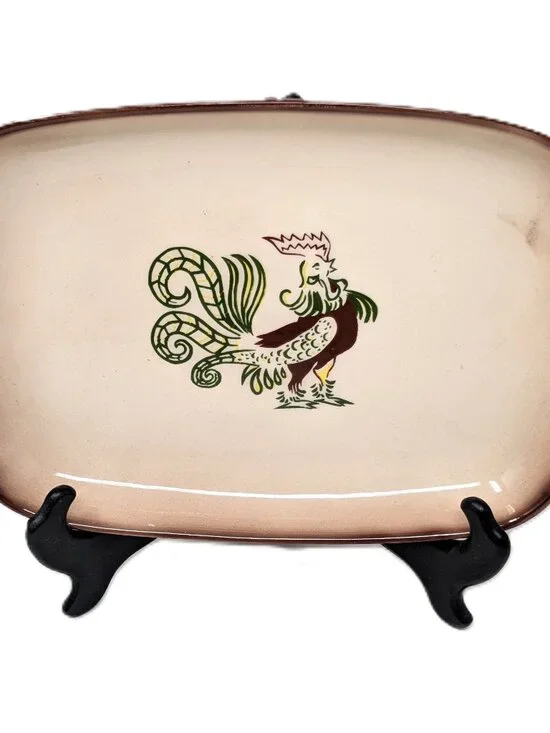 Brock Of California Chanticleer Rooster Serving Platter 11