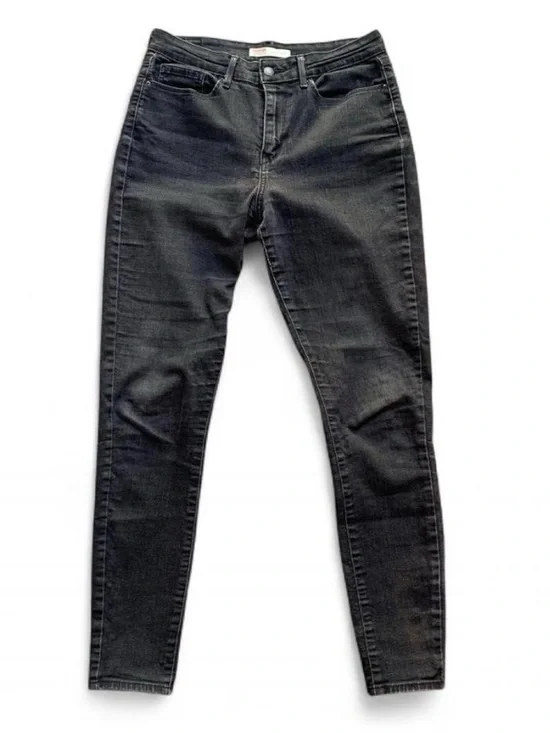 Retro Grunge Streetwear Faded Black Skinny Jeans Signature by Levi’s