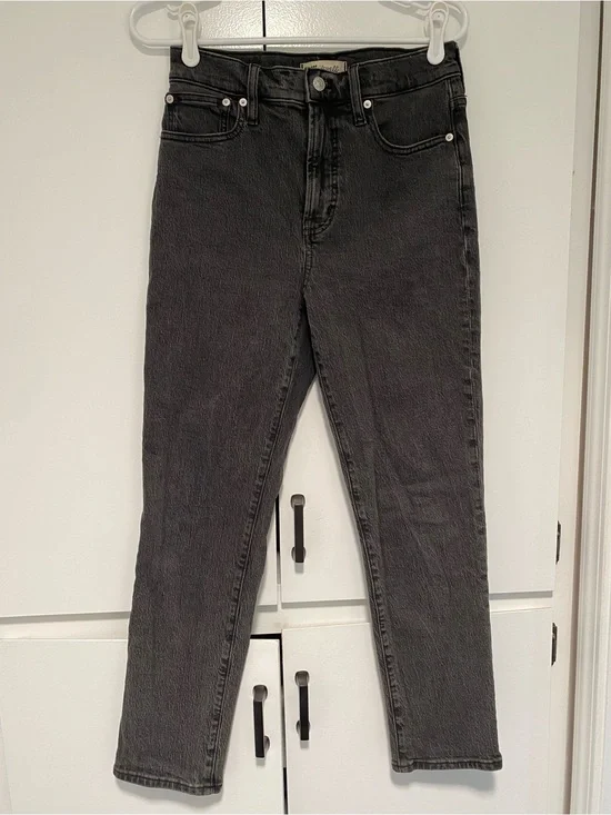 Madewell The Perfect Vintage Jean black rinse straight high rise