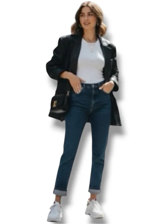 Vintage Y2K Bill Blass Dark Wash High Rise Mom Jeans Excellent Condition - 30”