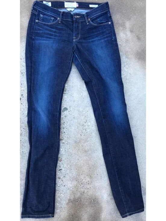 Lucky Brand White Oak Cone Denim Lolita Skinny Jeans 4/27 Made USA fit 28Wx32L