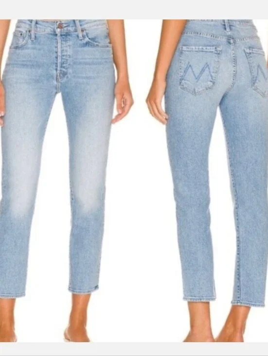 Mother The Scrapper Ankle High Rise Jeans Women’s Sz 25