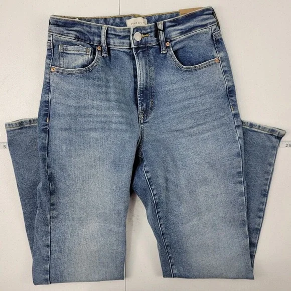 NWT Pacsun curve straight jeans size 26 wonmens 1851 blue denim 26x27‎