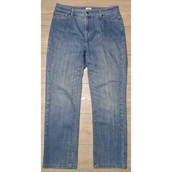 LL‎ Bean Jeans Womens 12 Regular Classic Fit Blue Denim