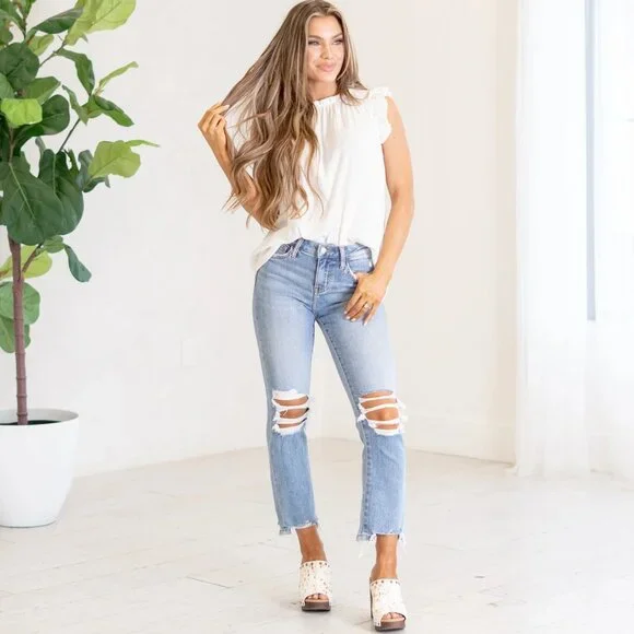 Vervet Lovervet Miracles Super High Rise Kick Flare Jeans