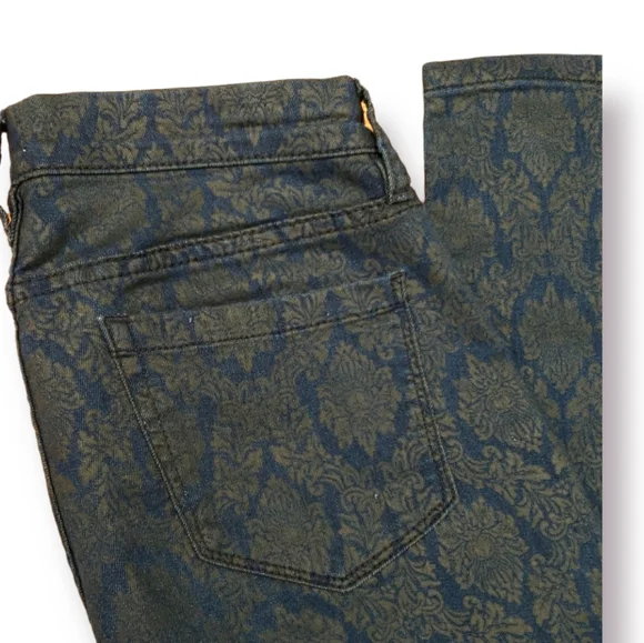 Cache Gold Damask Print Jeans Size 4