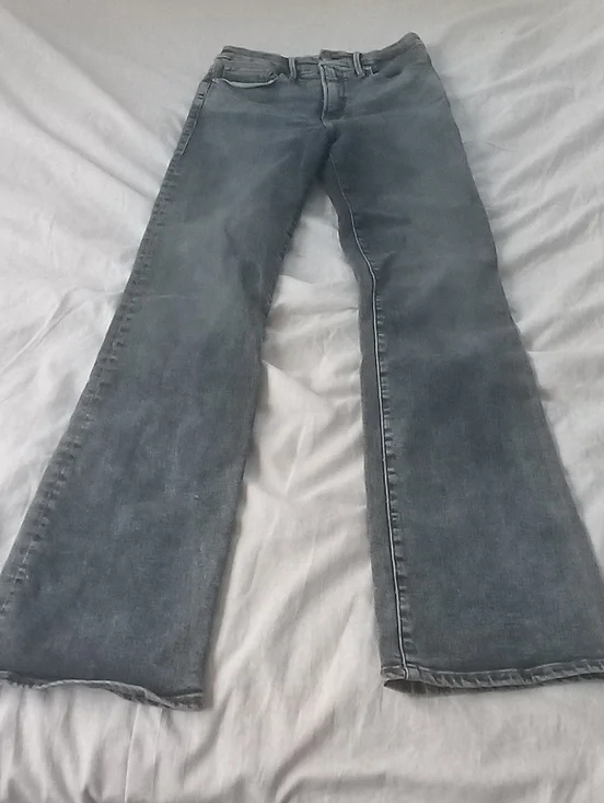 Good American Washed Blue Boot-Cut Jeans Size 4/27