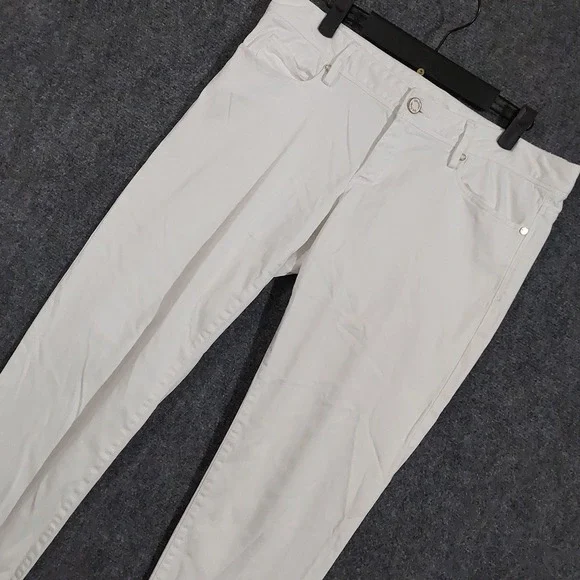 Lilly Pulitzer Pants Womens 10 White Worth Skinny Denim Jegging Stretch‎ Slim