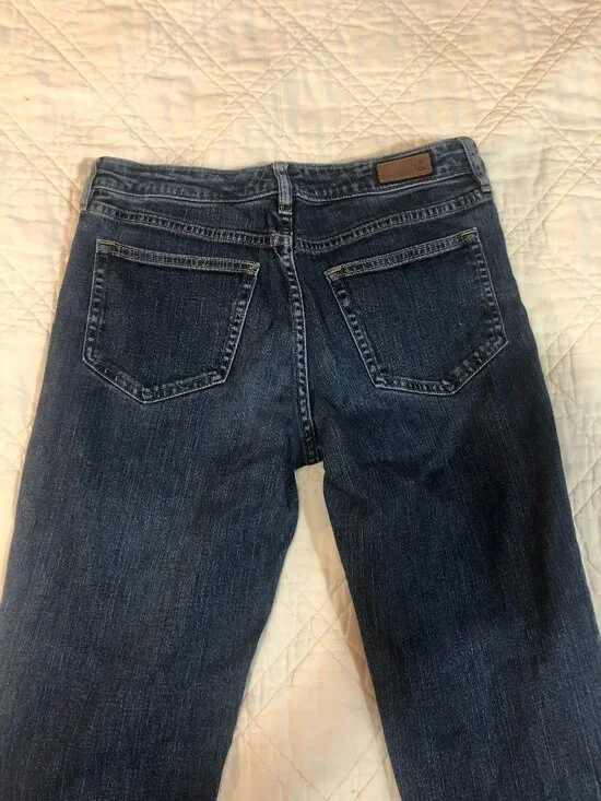 Lands End Fit 2 Straight Leg Denim Jeans, Size 8