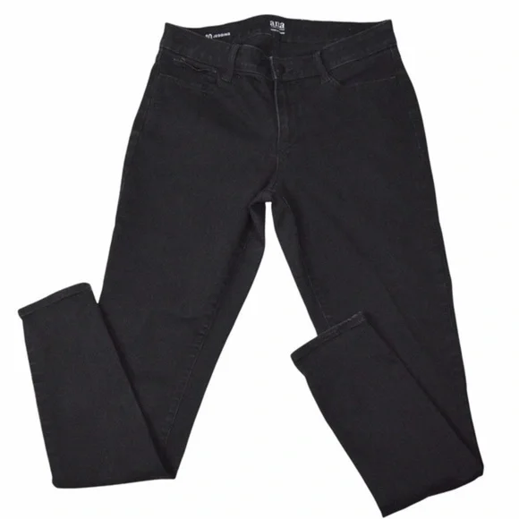 A New‎ Approach a.n.a. Black Stretchy Mid-Rise Jeggings, Size 10L