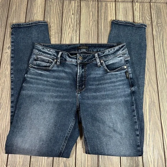 Silver Elyse Straight Women‎ Jeans Stretch Jegging Relaxation Comfort Casual 29