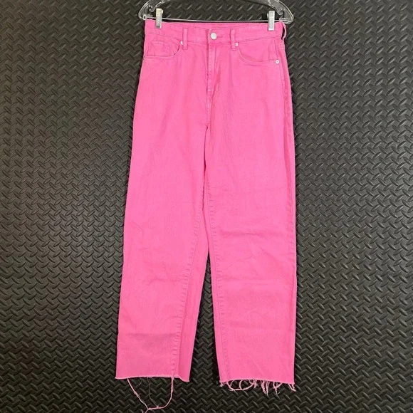 BLANKNYC The Baxter Pink Flare Wide Leg High Rise Denim Jeans‎ Women's Size 27