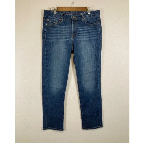 Classic Calvin Klein Jeans Womens 31/12 Blue Ultimate Skinny‎ Mid Rise Denim