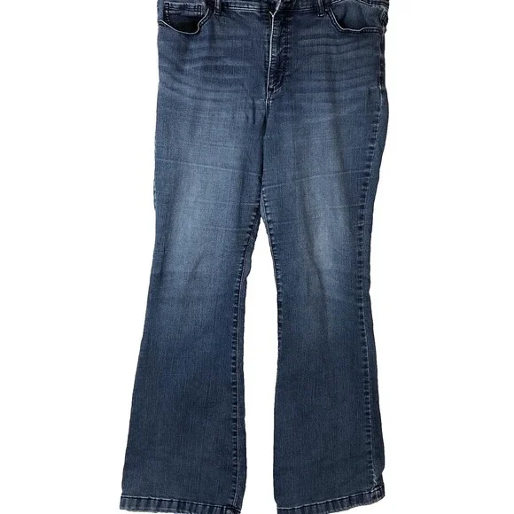 Sofia jeans women's 18 blue denim‎ Melisa flare distressed stretch