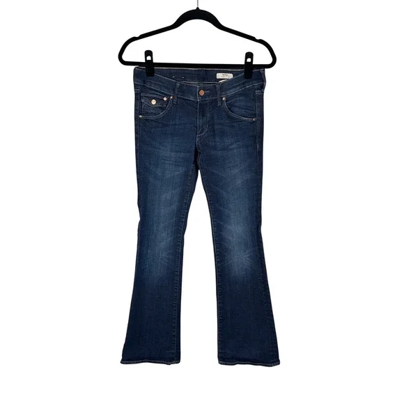 & STAR Women's Low Waist‎ Bootcut Leg Jeans Dark Wash Y2K Size 28