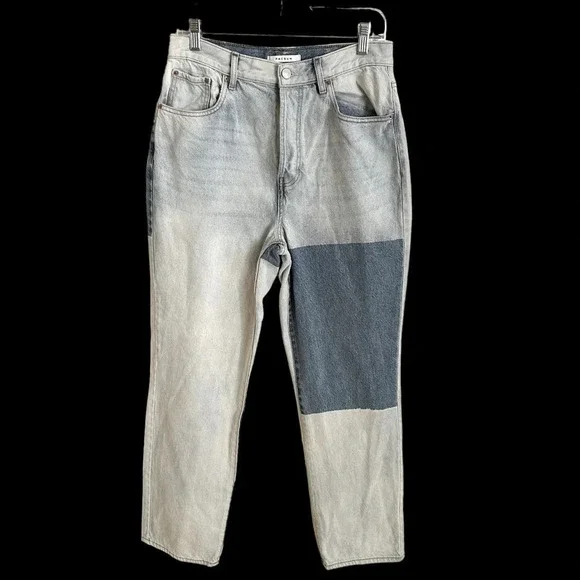 Pacsun size 29 The Dad Jean Patched Jeans 100% Cotton Button‎ Fly High Waisted