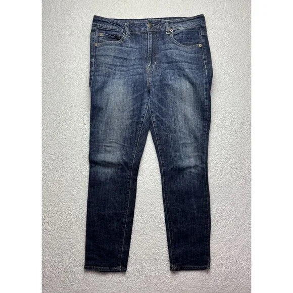 American Eagle High Rise Jegging Medium Wash Blue Skinny Jeans Size 12 Short