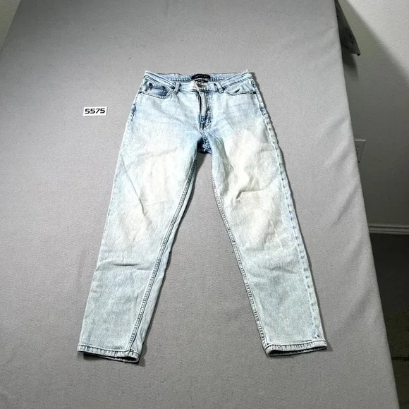 Aeropostale Mom Jeans Women 6R Blue Denim Light Wash Cotton Stretch Straight Leg