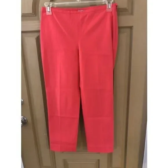 J McLaughlin Pink Zid Zip Chino Pants Size 6