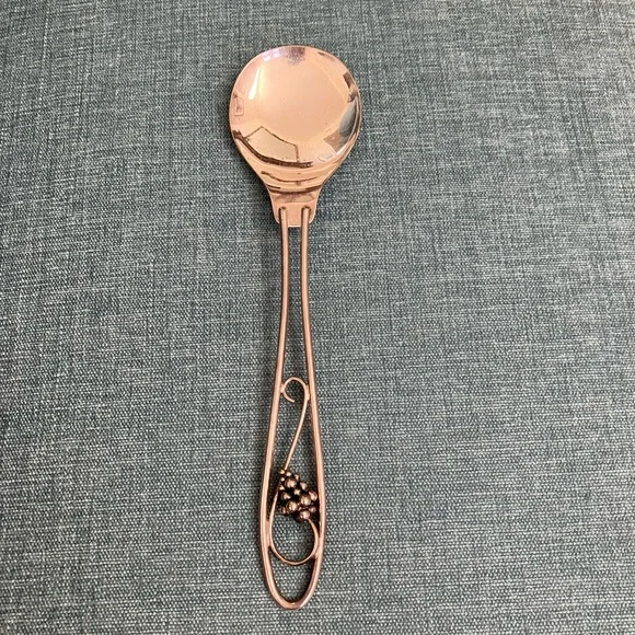Silver Colored Salad Spoon Server