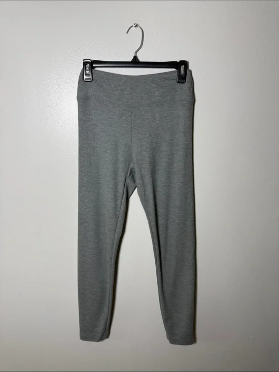 Tommy John Gray Waffle Knit Leggings Size Medium