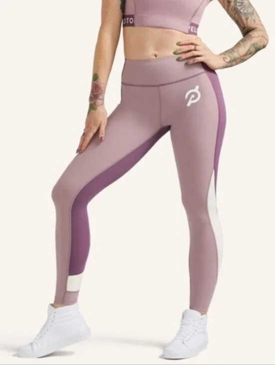 Peloton Lilac Colorblock High-Waist Leggings