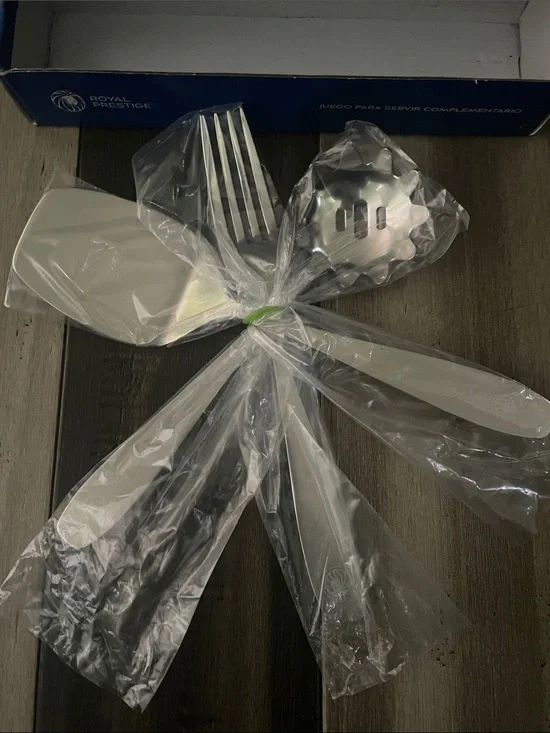 Royal Prestige Stainless Steel Serving Utensil Set in Silver New