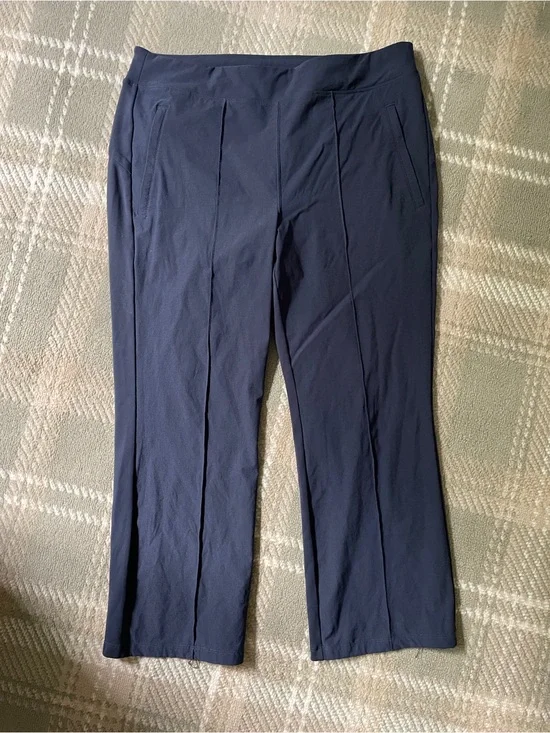 Athleta navy blue crop straight pants 18